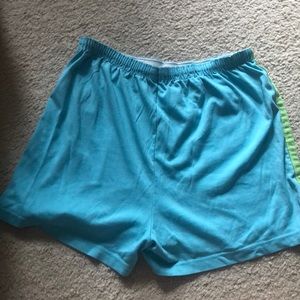 Blue athletic shorts- girls
